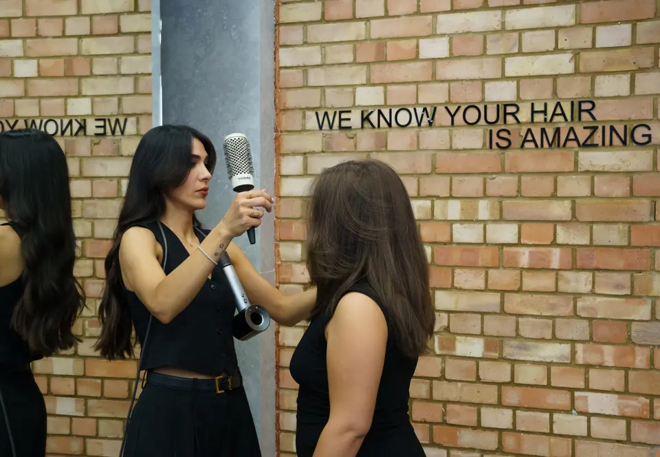 Fatima styling at the brick wall