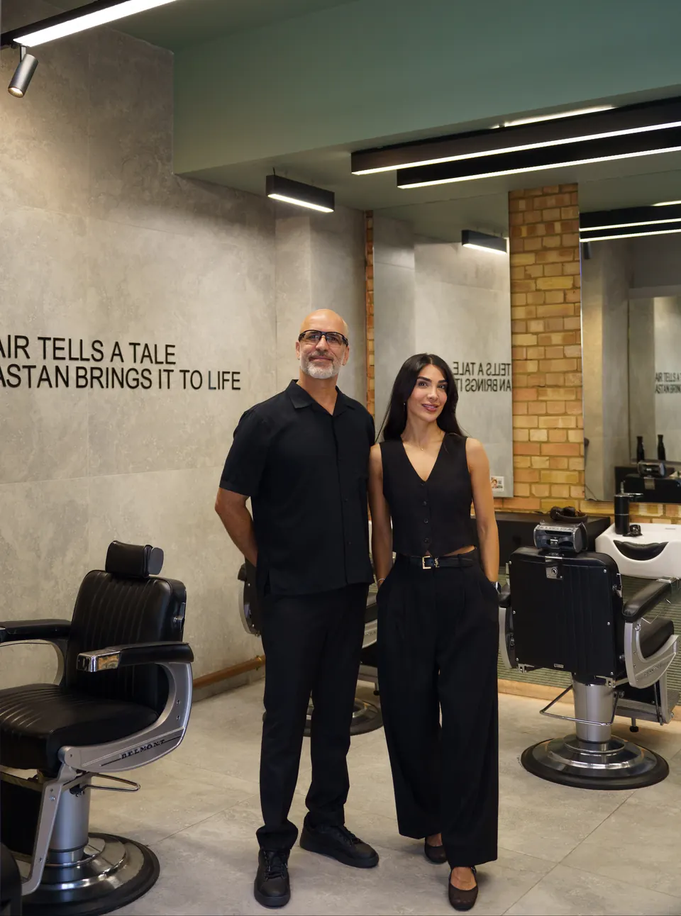 Dastan and Fatima inside the salon